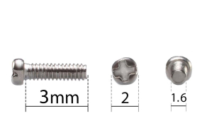 Винты 1,6 / 3мм / 90 шт - 1уп. купить по оптовой цене