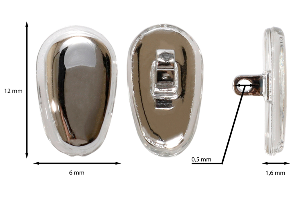 Носоупор мeт.silver (yп.20шт.) купить по оптовой цене