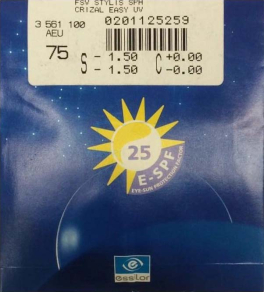 Essilor 1.67 Stylis Crizal Easy UV