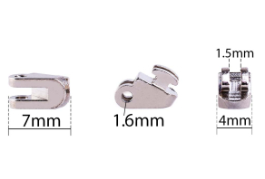 Шарнир двойной для пластиковой оправы №6 (yп.20 шт.) купить по оптовой цене