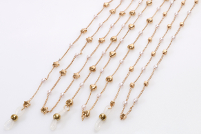 Купить цепочка для очков №9 (золото) оптом дешево с доставкой в Санкт-Петербург