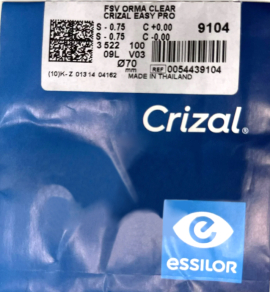 Купить линза essilor fsv 1.56 clear crizal easy pro оптом дешево с доставкой в 