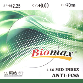 Линза полимерная ANTI-FOG N=1.56 HMC EMI UV  купить по оптовой цене