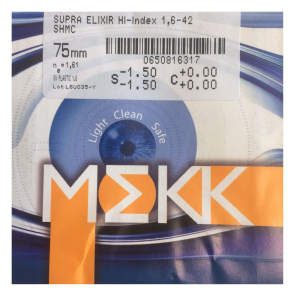 Купить линза mekk 1.61 supra hi-index покрытие elixir оптом дешево с доставкой в 
