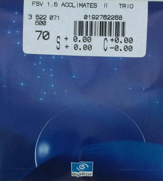 Линза Essilor 1.5 Orma Acclimates II Trio астигматические