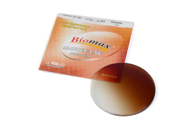 Линза полимерная тонированная Gradient.N=1.56 HMC EMI UV купить по оптовой цене