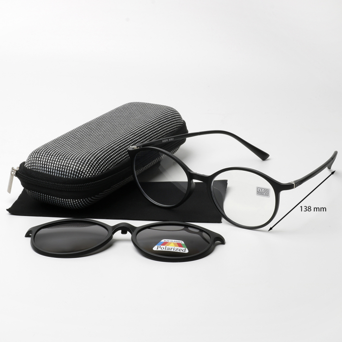 Готовые очки Mien 8083 с поляризационной насадкой оптом