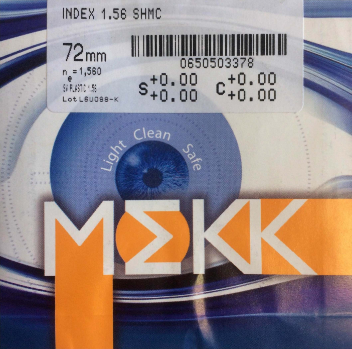 Линза MEKK 1.56 Organic Middle SHMC астигматические купить по оптовой цене