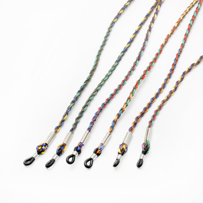 Шнурок для очков "косичка цветная" (уп.6шт.) для очков оптом