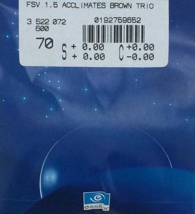 Линза Essilor 1.5 Orma СТ 28